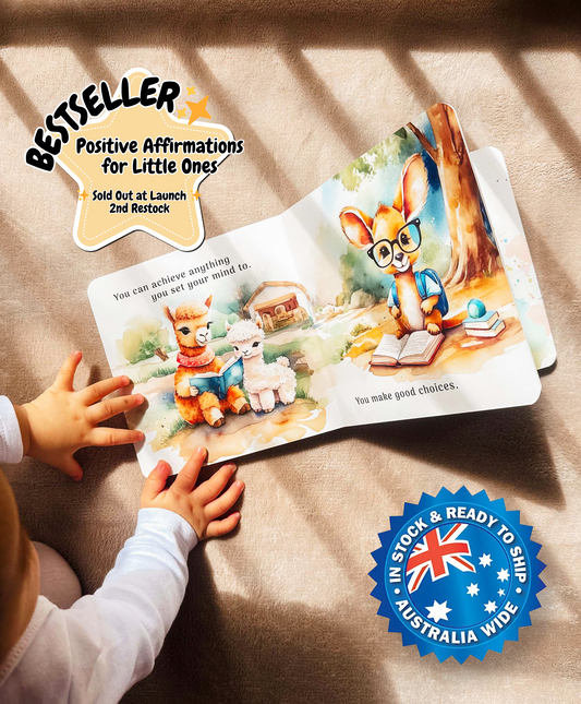 Growing Strong: Daily Affirmations for Little Ones 🐘💛 (Board Book)